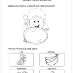 Alimentação Saudável Desenhe