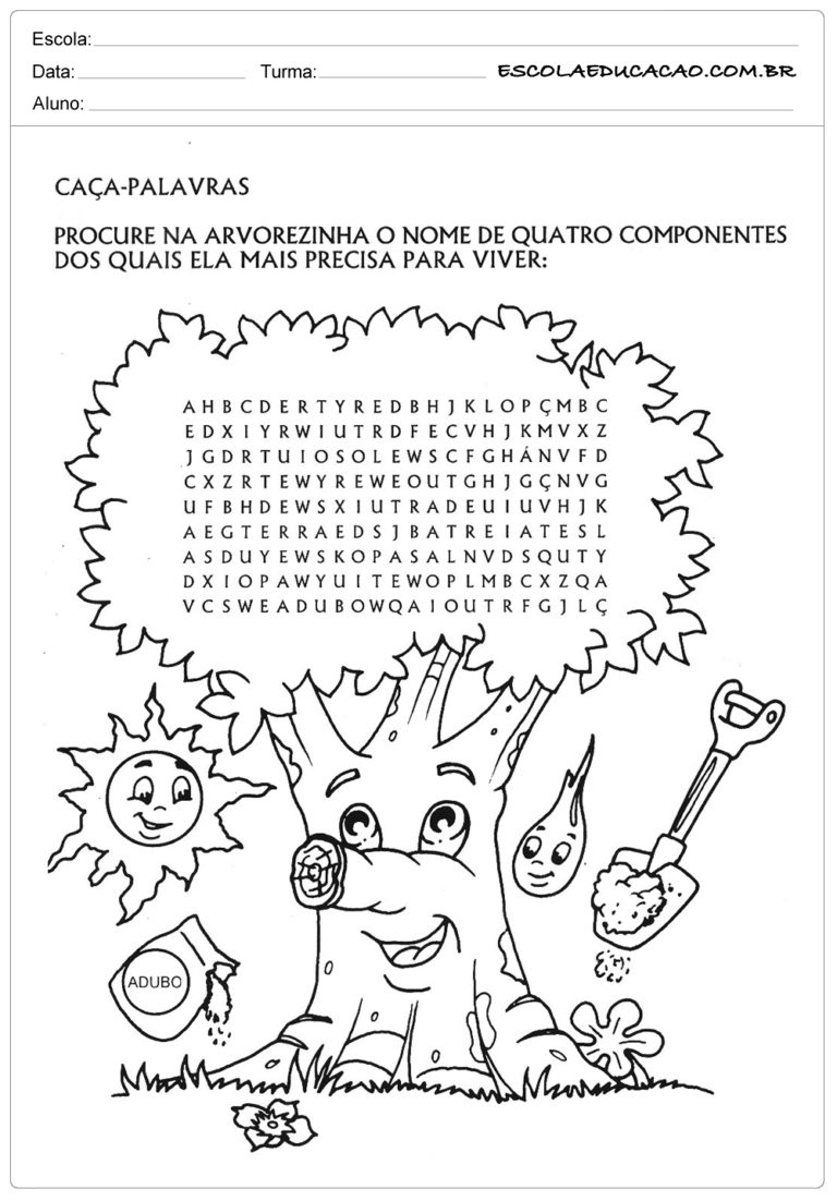 Atividades Dia Do Meio Ambiente Para Imprimir Escola Educa O