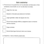 Atividades sobre meio ambiente para o 3º ano – Faça o que se pede