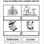 Atividades sobre Clima – Coloque os nomes nos lugares certos