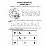 Atividades Dia dos Pais para Educação Infantil – Descobrindo Palavras