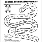 Atividades com Números Ordinais para Alfabetização – Corrida de número ordinais