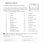 Atividades números ordinais 3º ano ensino fundamental – Faça o que se pede