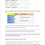 Atividades números ordinais 4º ano do ensino fundamental – Complete a lista