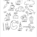 Atividade de inglês para colorir