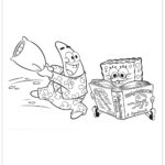 Bob Esponja lendo livro