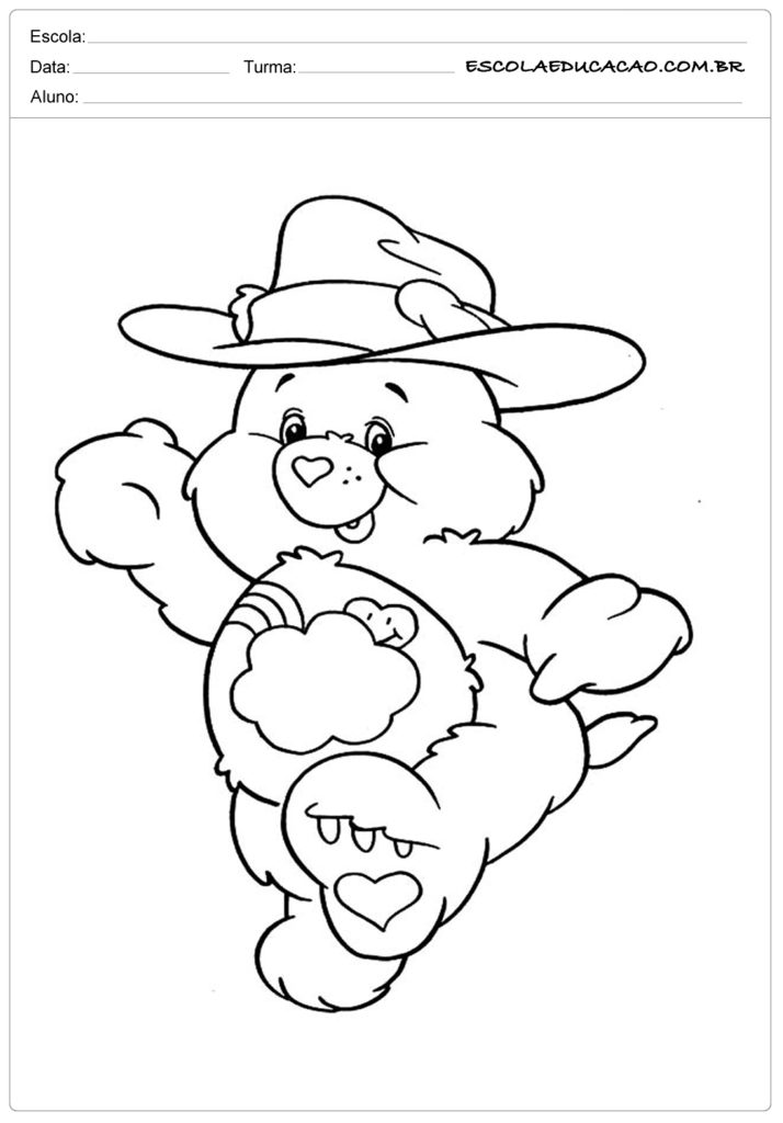 Ursinhos carinhosos com chapéu
