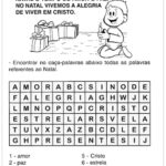 Atividades natal ensino fundamental caça-palavras