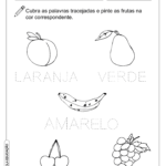 Atividade Pontilhada – Frutas e Cores