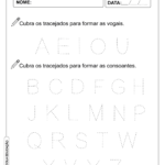 Atividade Pontilhada – Alfabeto Pontilhado