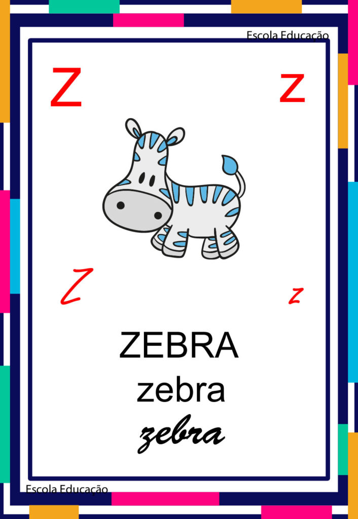 Alfabeto Ilustrado - Letra Z
