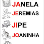 Atividades educativas com a letra J