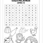 Atividades com a Letra G – Caça-Palavras