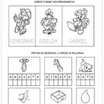 Atividades com a Letra G – Nome dos Personagens