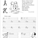 Atividade Letra H – Cubra e Copie
