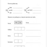 Atividade Letra H – Forme as Palavras
