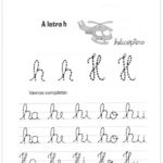 Atividade Letra H – Letra Cursiva