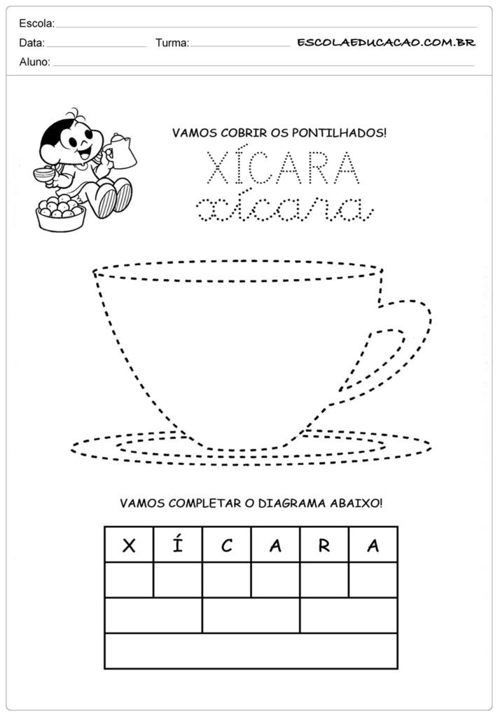 Atividades Letra X - Atividade Educação Infantil