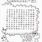 Atividade com a Letra Z – Caça Palavras usando a letra Z