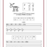 Atividade com a Letra Z – Letra Cursiva