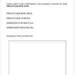 Atividade para o maternal cante junto com os coleguinhas