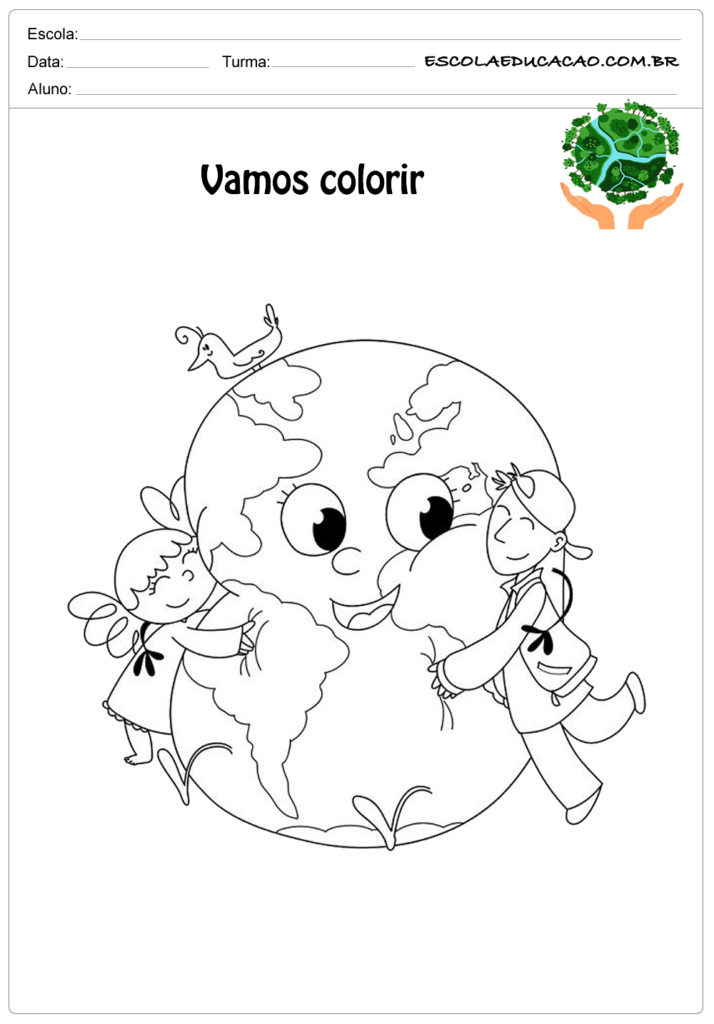 Desenhos para colorir do meio ambiente vamos colorir