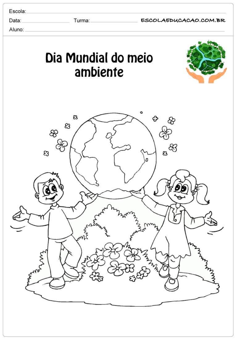 Desenhos para colorir sobre o Meio Ambiente - Para Imprimir