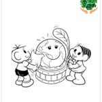 Desenhos para colorir meio ambiente turma da mônica