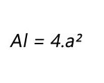 Fórmula para calculo de área lateral de um cubo