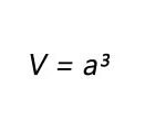 Fórmula para calculo de área volume de um cubo