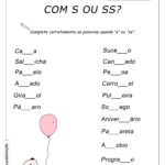 Atividades com S e SS – Complete as palavras com “s” ou “ss”