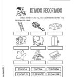 Ditado Recortado: Atividades com a letra do alfabeto “e”