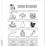 Ditado Recortado: Atividades com a letra do alfabeto “g”