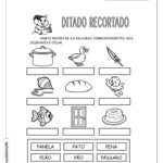 Ditado Recortado: Atividades com a letra do alfabeto “p”