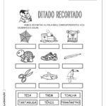 Ditado Recortado: Atividades com a letra do alfabeto “t”