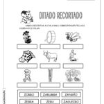 Ditado Recortado: Atividades com a letra do alfabeto “z”