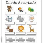 Ditado Recortado: Atividades com animais