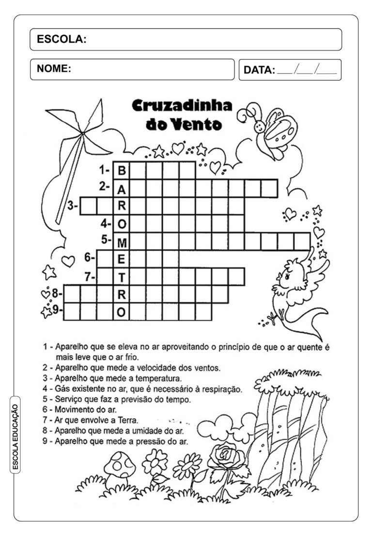 15 Atividades Sobre O Ar Atmosfera Educação Infantil 1º 2º 3º E 4º Ano 8179