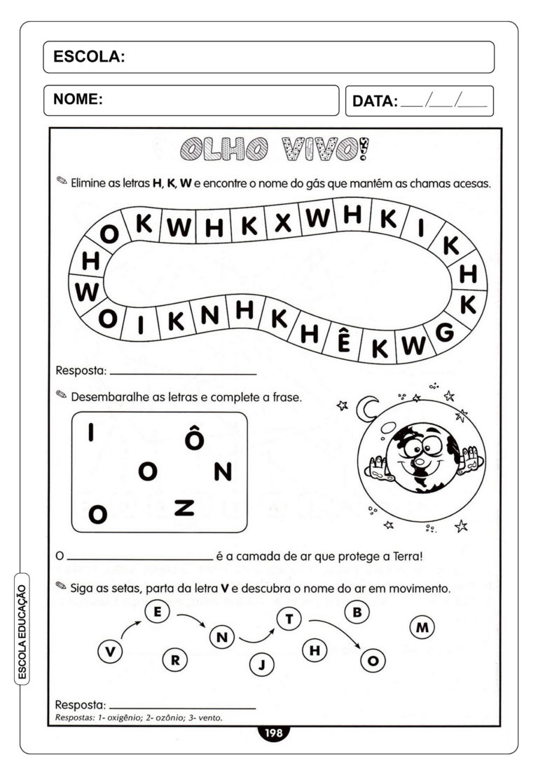 15 Atividades Sobre O Ar Atmosfera Educação Infantil 1º 2º 3º E 4º Ano 6905