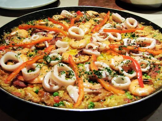 Principais pratos salgados espanhóis - Paella Espanhola