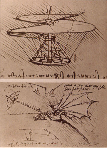 Projeto de Leonardo da Vinci - Máquina Voadora