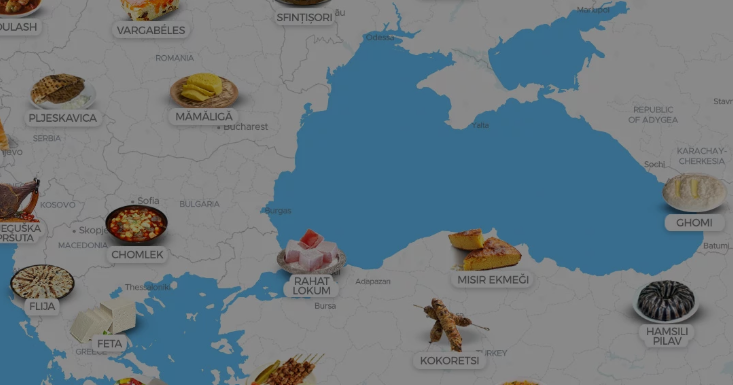 Mapas dão a volta ao mundo em clássicos literários e pratos típicos de cada país