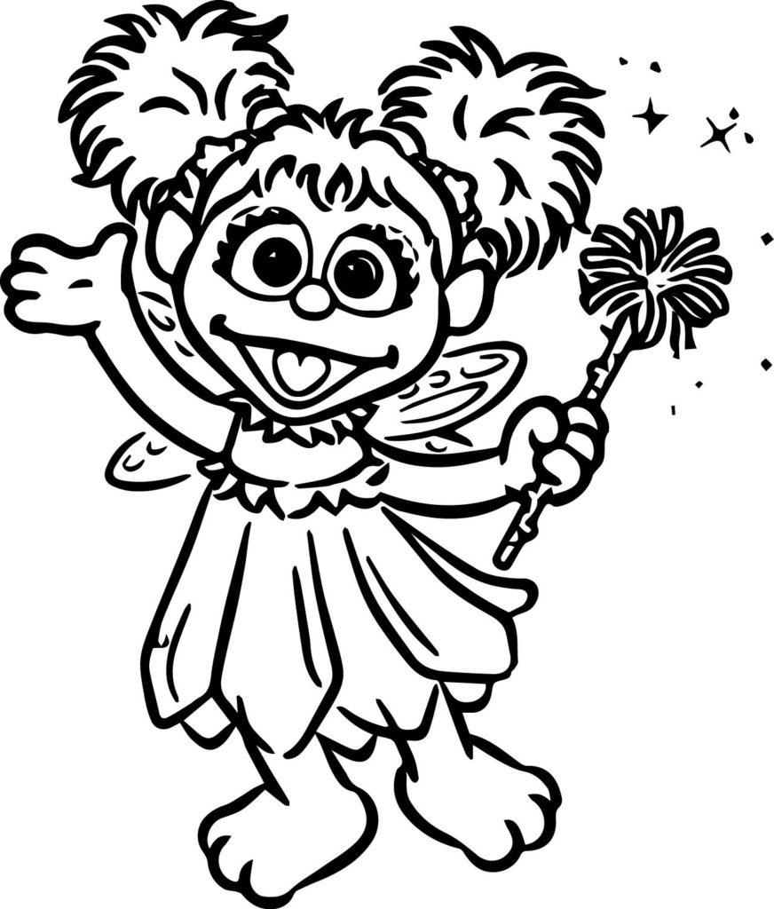 figura de carnaval para colorir - Fada