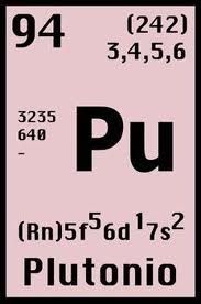 Símbolo do elemento químico plutônio