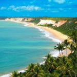 Praia em Trancoso, na Bahia