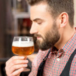 Brewer expertising beer