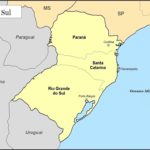 Mapa Região Sul do Brasil