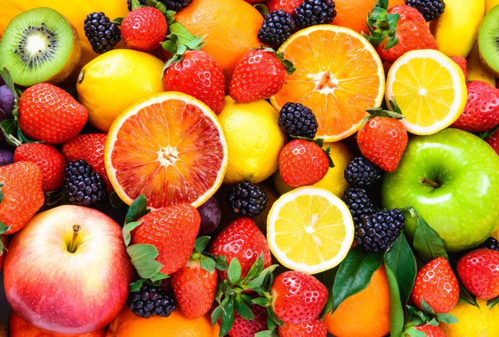 Nomes de frutas por ordem alfabética