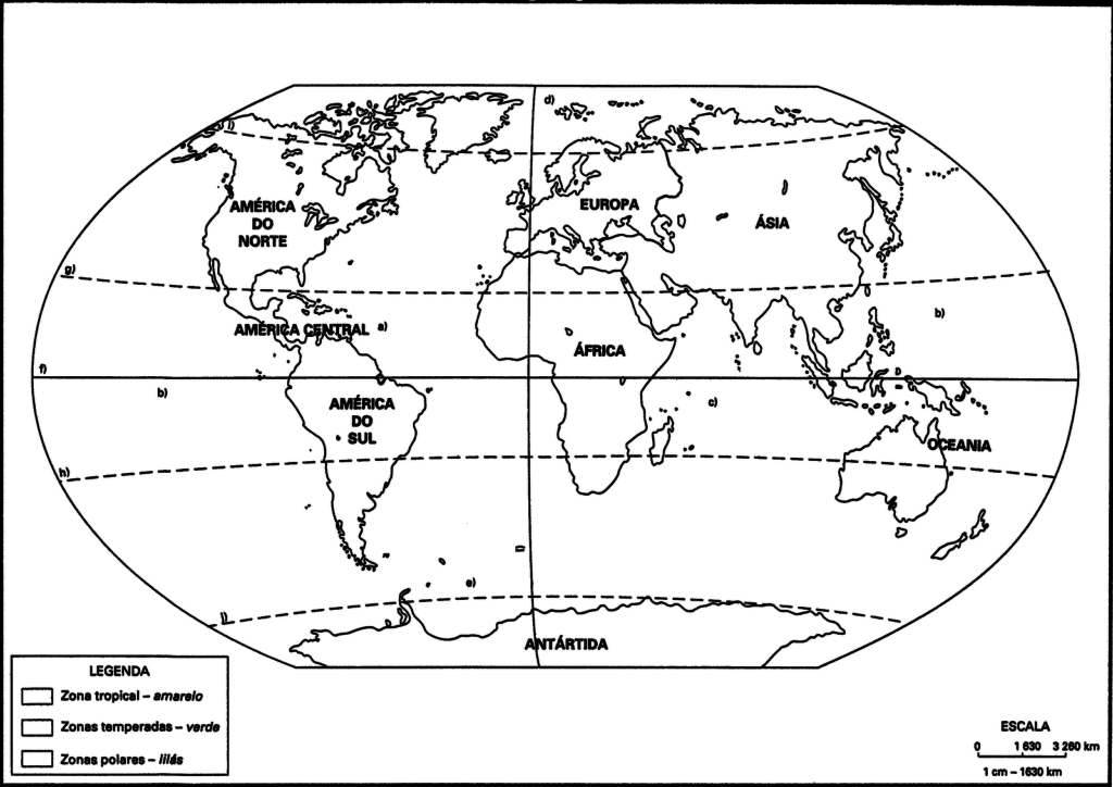 Atividades com mapa mundi