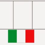 Bandeira da Itália para colorir